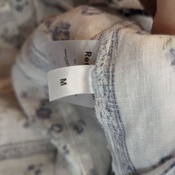 Reformation Veronika Midi Linen Dress - Roquefort - Medium - Picture 6 of 9